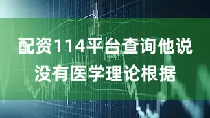 配资114平台查询他说没有医学理论根据